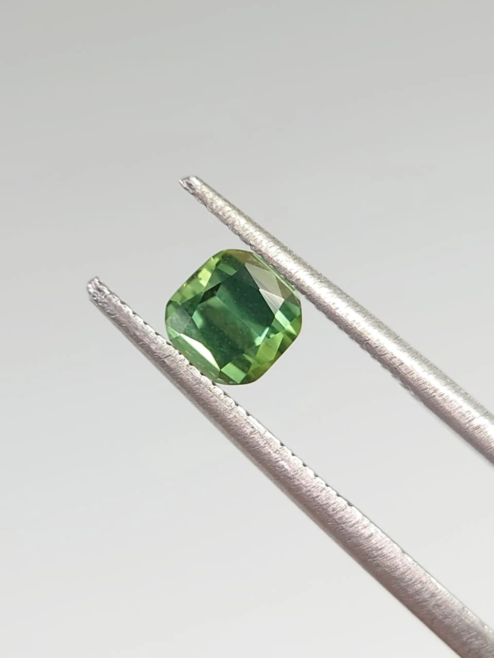0.72ct Natural Green Tourmaline Cushion Cut Loose Gemstone from Afghanistan — view 5